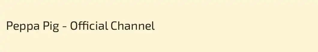 Peppa Pig - Official Channel